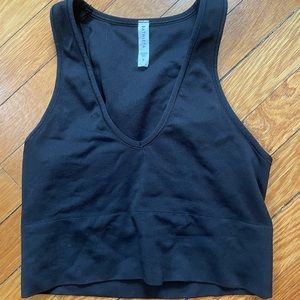 Athleta black v-neck top